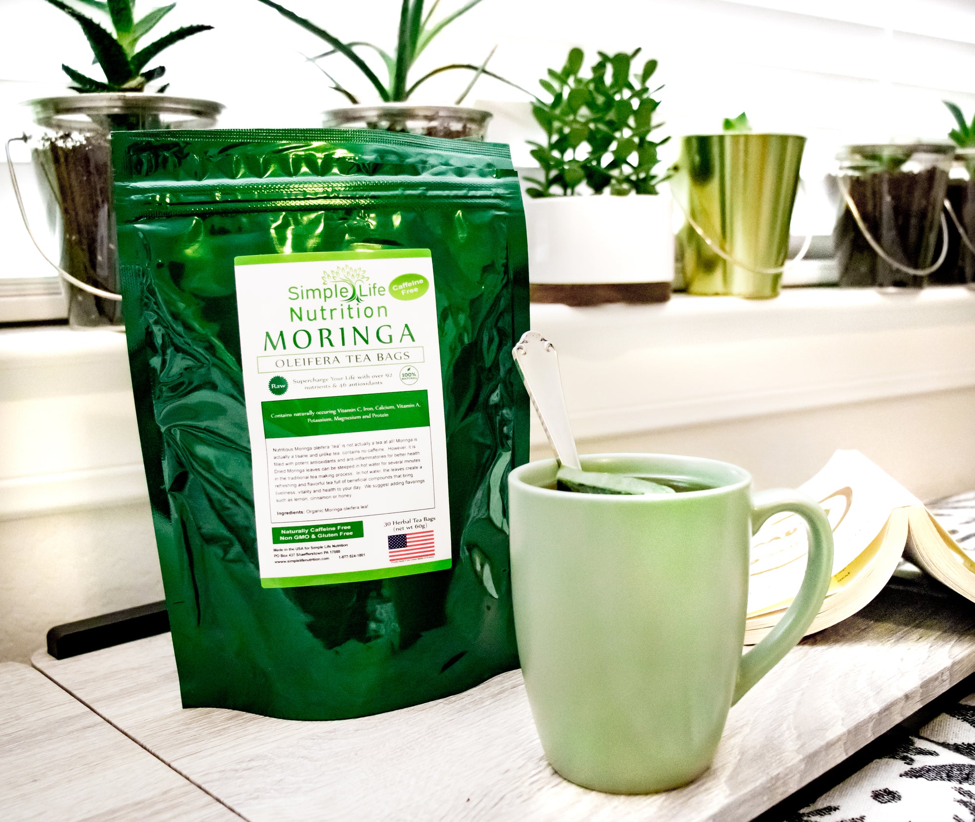 100% Organic Moringa Tea